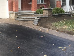 driveway accent near door steps